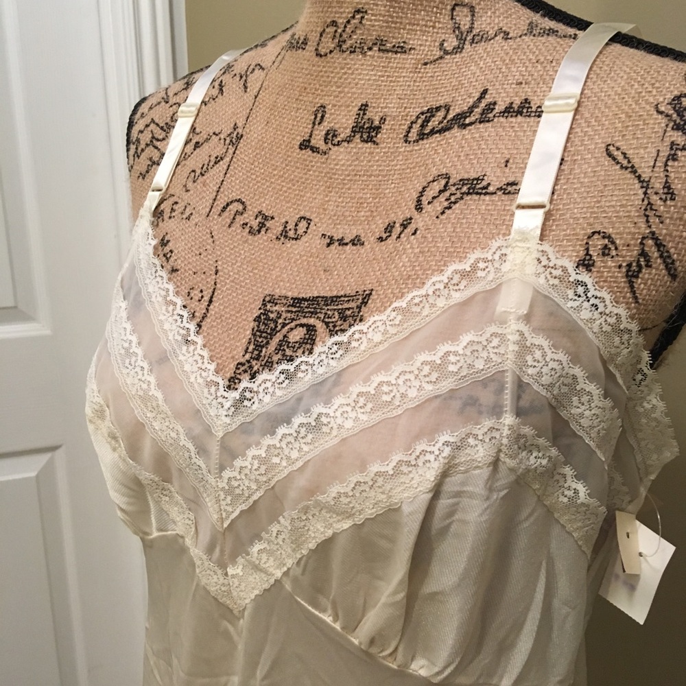 Vintage Lace Slip Dress NWT Sz 38